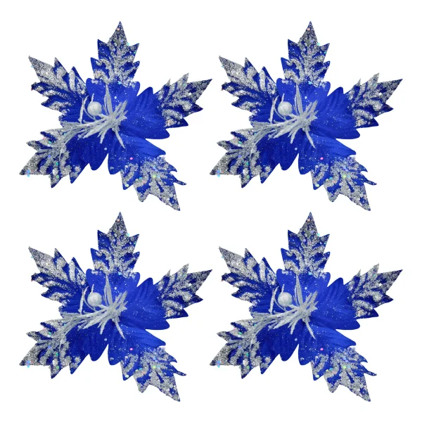 Flor 20cm Para Arbol De Navidad Adornos Decoracion X4u