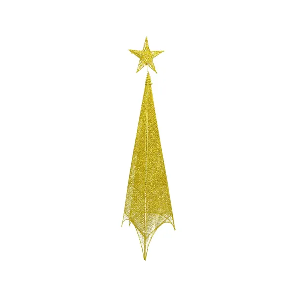 Arbol De Navidad Cono + Puntal Estrella Adorno Navideño 95cm