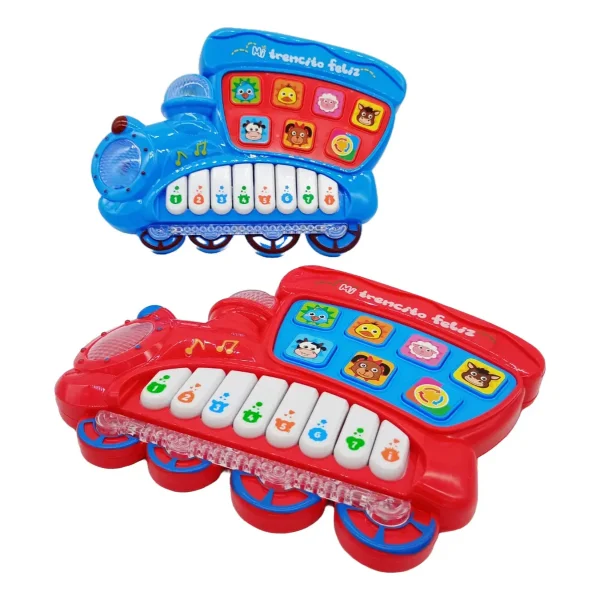 Locomotora Musical Piano Con Sonidos Animales Juguete
