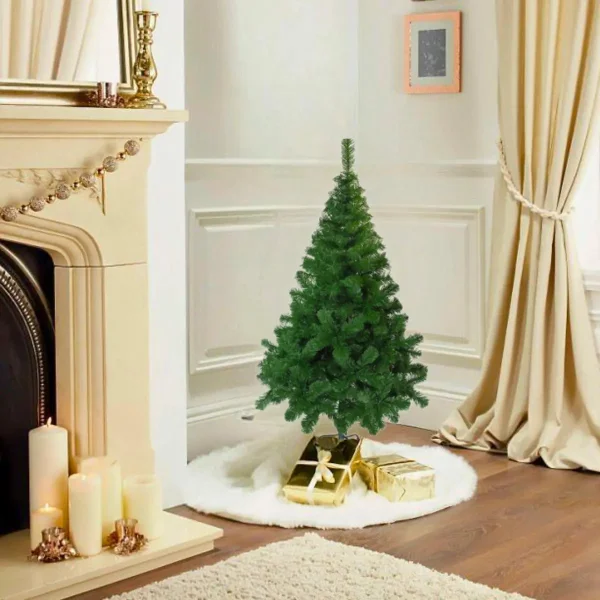Arbol De navidad Tronador De Lujo Verde 1.20mts Base Metal
