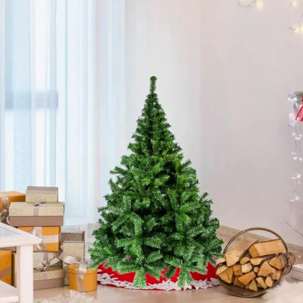 Arbol De Navidad Verde Canadian Luxury 1,30 Mts Con Base Metalica