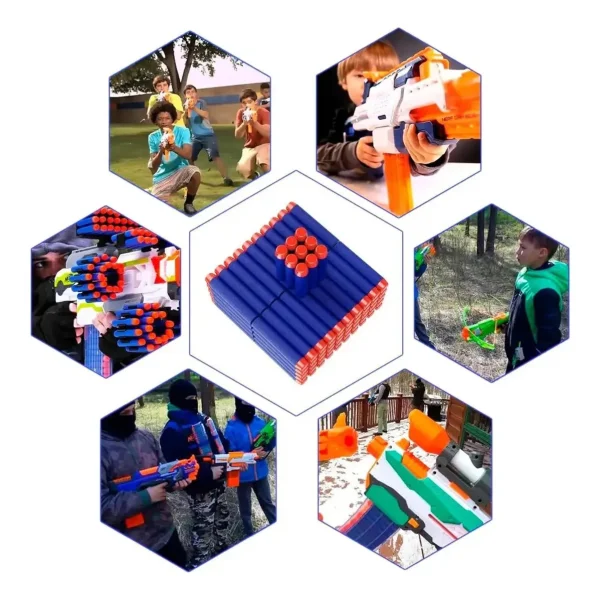Dardos X100 Unidades Proyectiles Repuesto Compatible Nerf