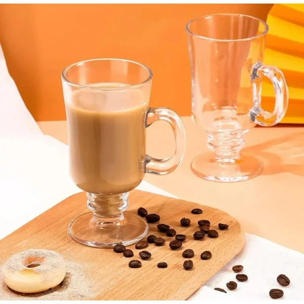 Set X6 Unidades Jarros Submarino Cafe Vaso Vidrio 227ml Transparente Submarino