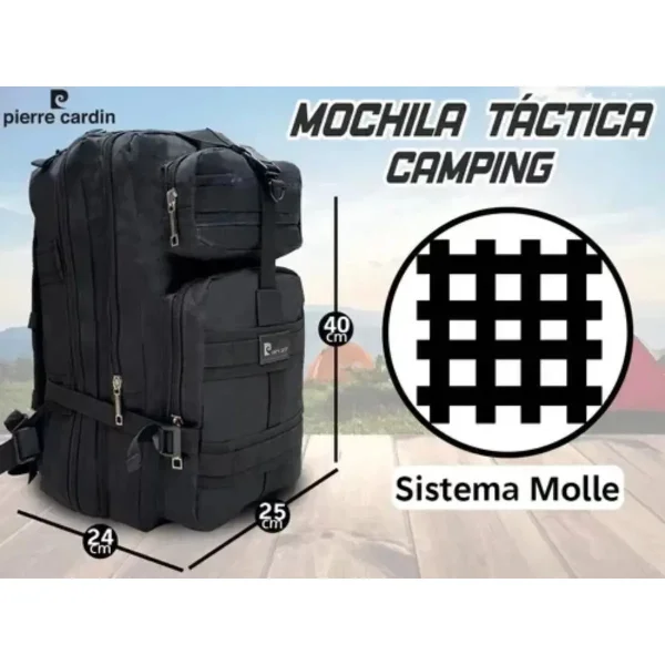 Mochila Tactica Militar Camping Mochilero Pierre Cardin