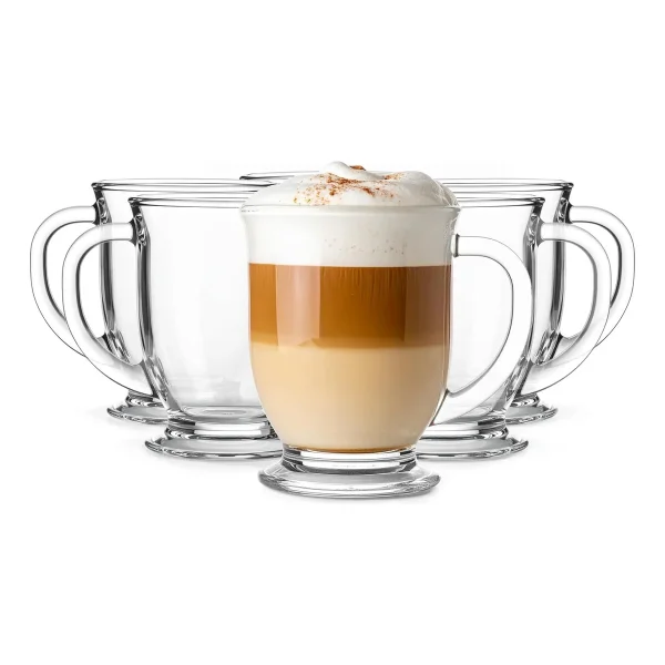 Taza Cafe Doble Vidrio Pared Capuchino Jarro 250ml Transparente