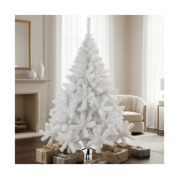 Arbol De Navidad Blanco Montañes Deluxe 1,80mts Decoración