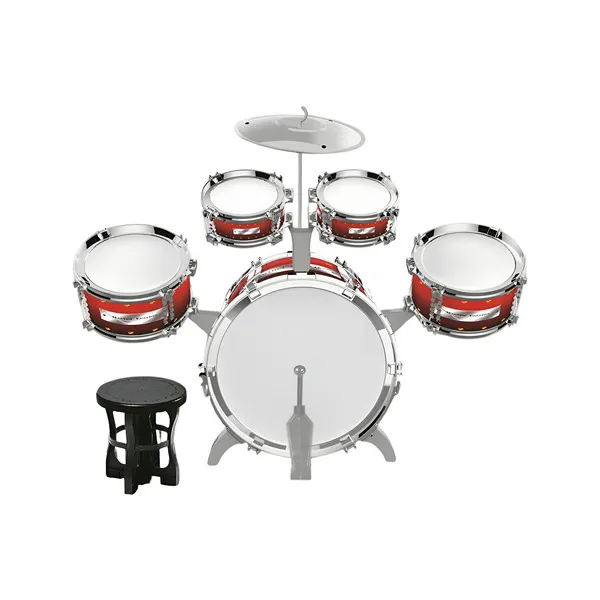 Set De Batería Musical Juguete Infantil Con Banquito