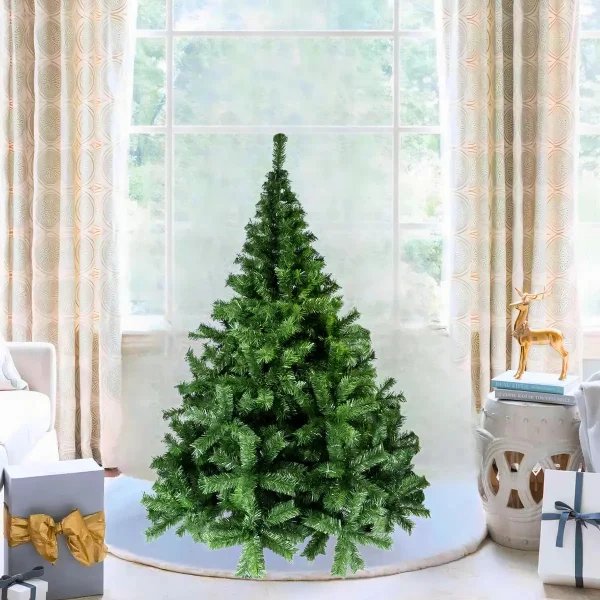 Árbol De Navidad Fabesa Canadian 1.5mts Frondoso Base Metálica Verde