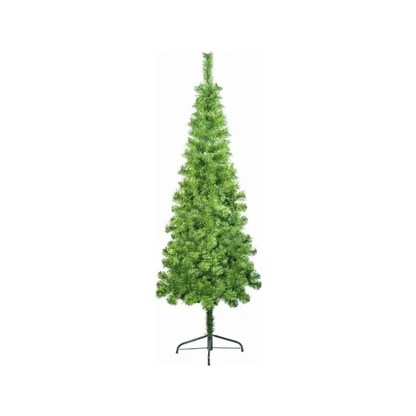 Árbol De Navidad Tronador Slim Verde 1.50mts Base Metal