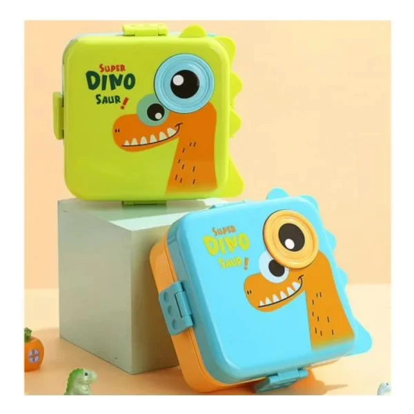 Lunchera Infantil Dinosaurio Escolar Jardin Vianda Infantil Amarillo