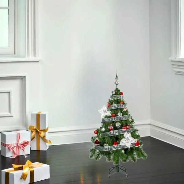  Arbol De Navidad Tronador Lujo 1,20mts Con Adornos Kit X30