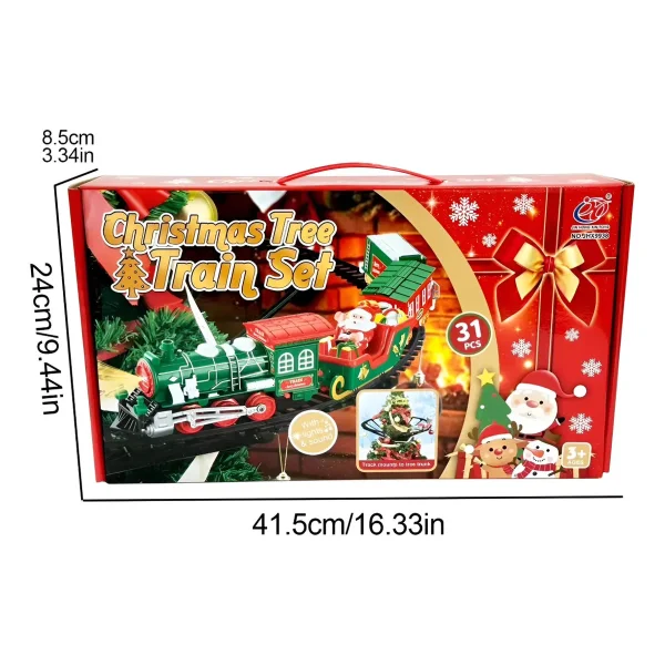 Set Tren Colgante Navideño Para Árbol De Navidad Verde
