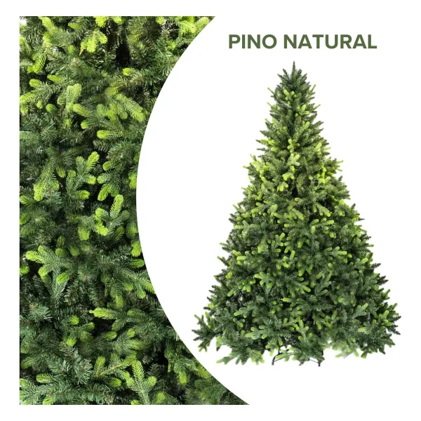 Arbol De Navidad Pino Natural Super Real 2.10mts Verde