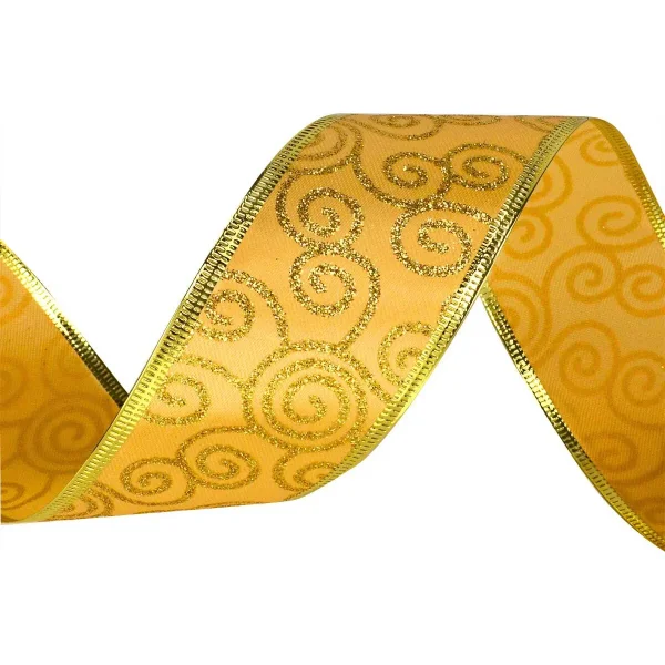 Cintas Navideñas Adornos Glitter 5cm 2,70mts Navidad