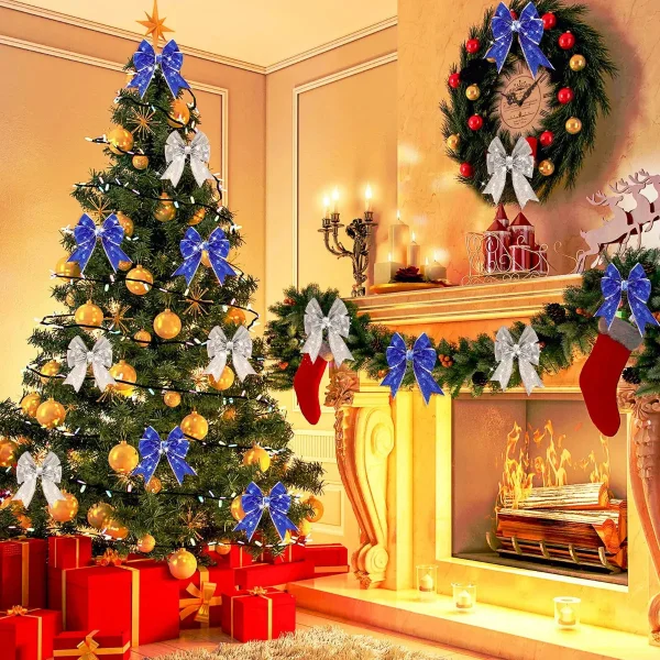 Cintas Navideñas Pack X5 6cm 2,70mt Adornos Navidad Deco