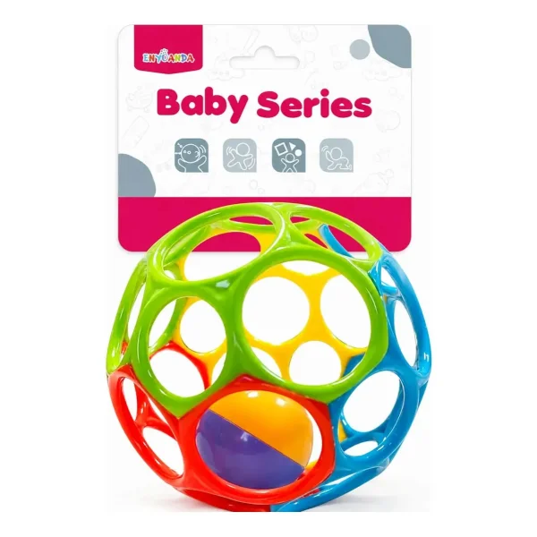 Pelota De Agarre Sonajero Juguete Sensorial Bebe Multicolor Rosa
