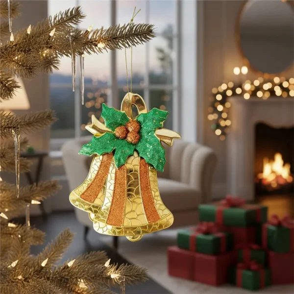 Campanas Navidad 24cm Decoracion Navideña Adornos Para Arbol