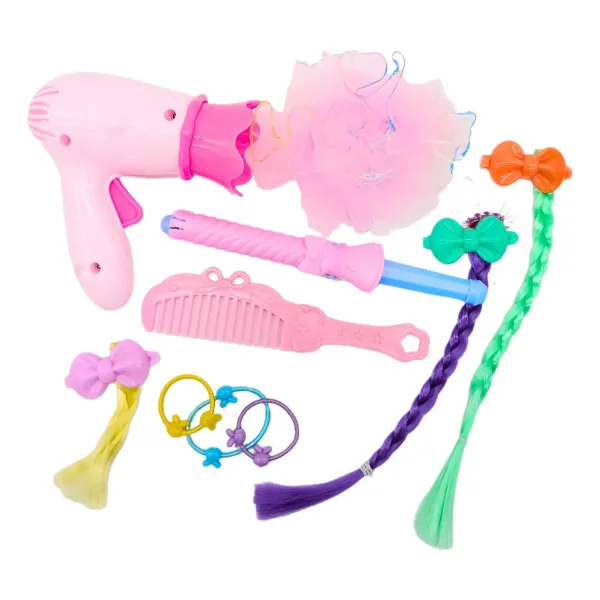 Cabeza De Muñeca Para Peinar Con Accesorios Peluqueria Princesa