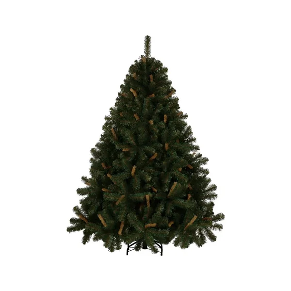 Árbol De Navidad Alpino 1.5mts Base Metálica Color Verde
