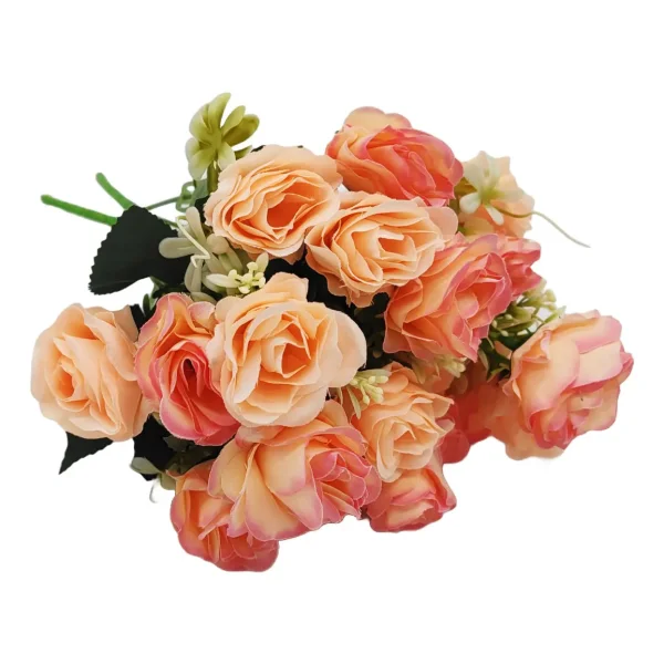 Ramo De Rosas Flores Artificiales Decoracion Pack X10