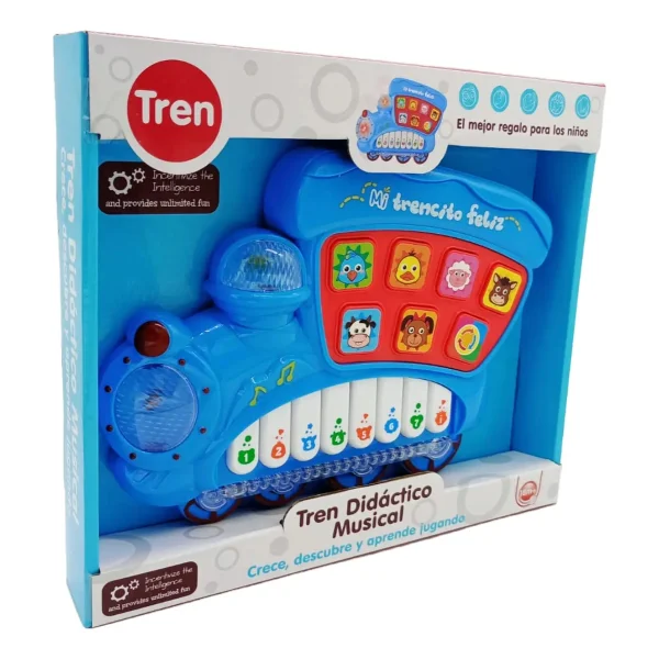 Locomotora Musical Piano Con Sonidos Animales Juguete