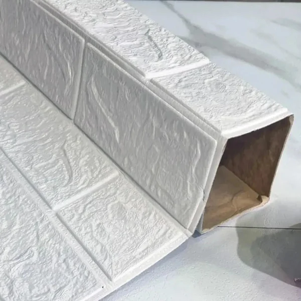 Placas Autoadhesivas Decorativas Pared Ladrillo 3d Pack X10 Blanco