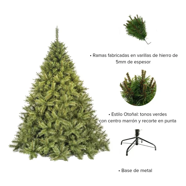 Arbol De Navidad Verde Cipres 2,10 Mts Tope De Gama