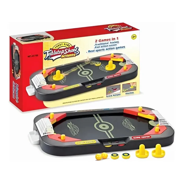 Juego De Mesa Flipper 2 En 1 Hockey De Aire Tejo Y Pinball