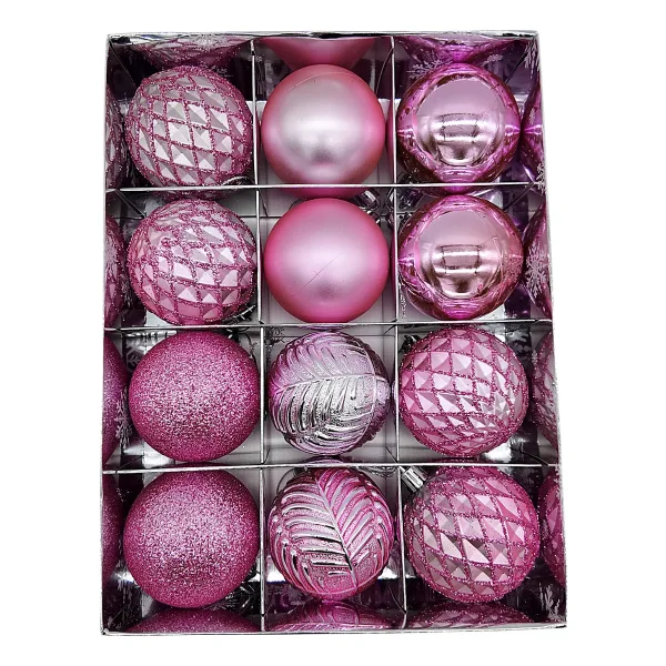 Navidad Adornos Bolas Navideñas Decoradas 6cm X24 Piezas