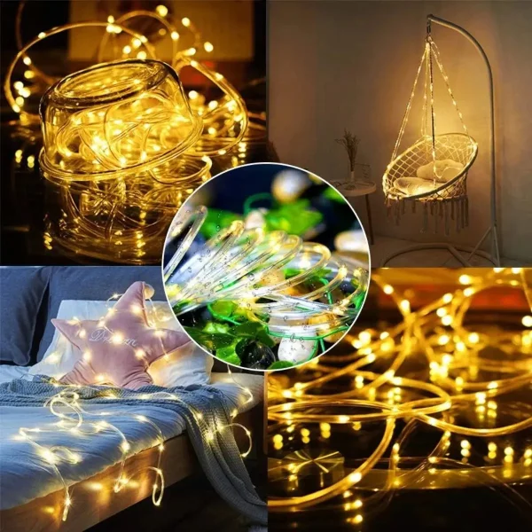 Manguera Tira Fina Led 10 Metros Luces Navidad Iluminación