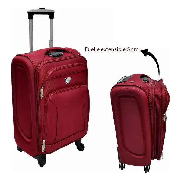 Valija Semi Rigida 24 Pulgadas Expandible Mediana Tela Viaje