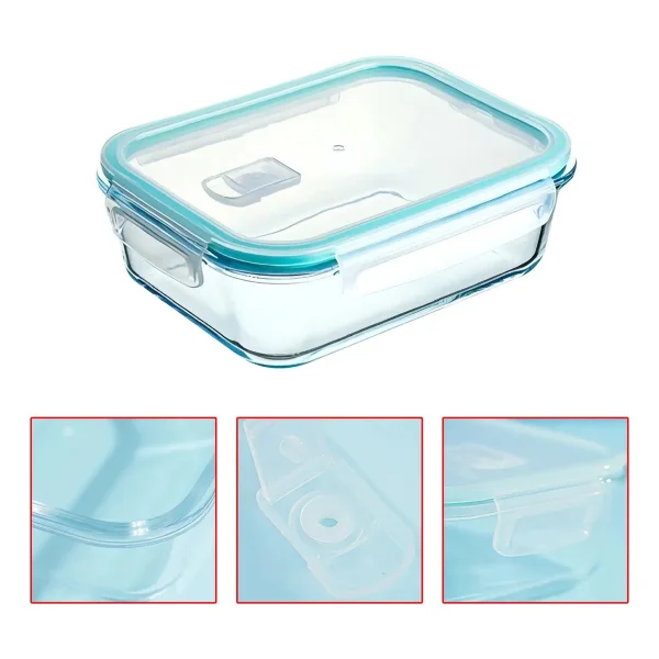 Taper Vidrio Hermético Apto Microondas Horno Freezer 700ml Transparente