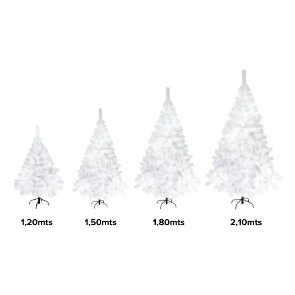 Arbol De Navidad Tronador De Lujo Blanco 1,80mts