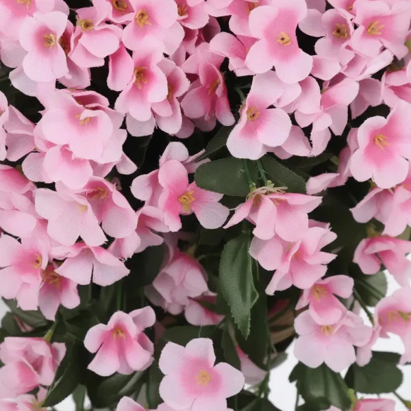 Ramo Flor Planta Colgante Pack X2 Jardin Artificial Interior Rosa
