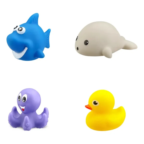Juguete Bañera Bebé Animales Luz Led Juego Ducha Baño Niños Pulpo