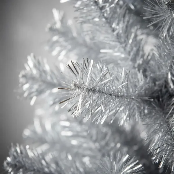 Arbol De Navidad 2mts Canadian Spruce Blanco Plata