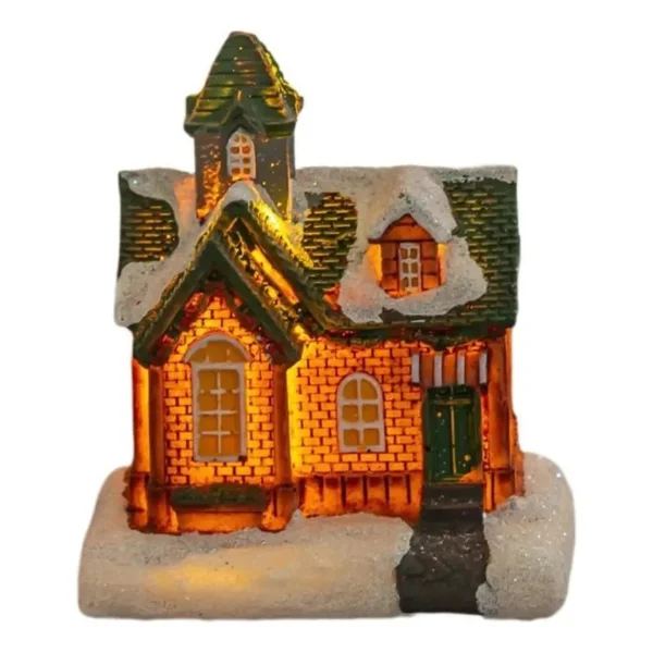 Casa Christmas Village Casita Navideña C/luz Deco A Pila X1