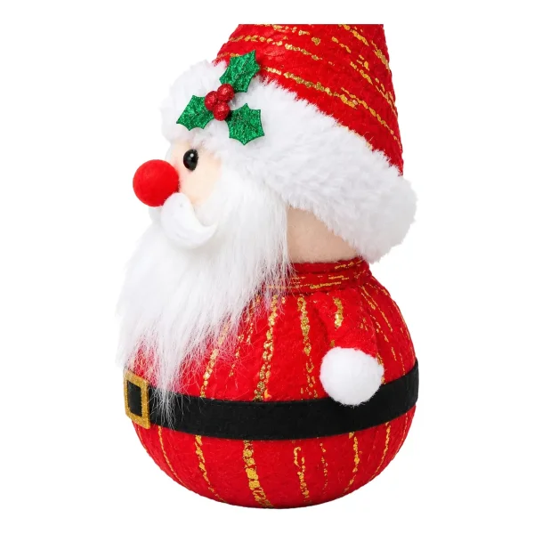 Muñeco Papa Noel Navidad Adorno Navideño Decorativo 30x14cm Rojo