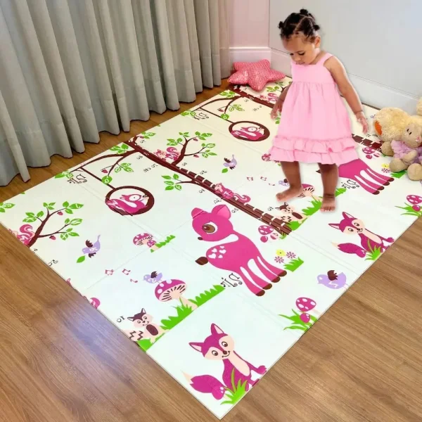 Alfombra Antigolpes Reversible Bebe Plegable 120x180cm