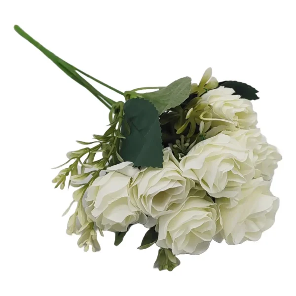 Ramo De Rosas Flores Artificiales Decoracion Pack X10