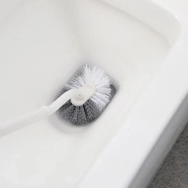 Set Escobillas Baño 3 En 1 Silicona Base Soporte Adhesivo Peltre