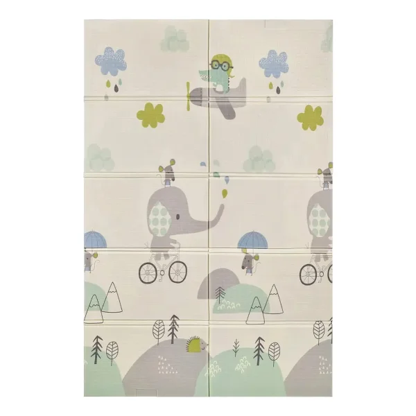Alfombra Antigolpes Reversible Bebe Plegable 120x180cm