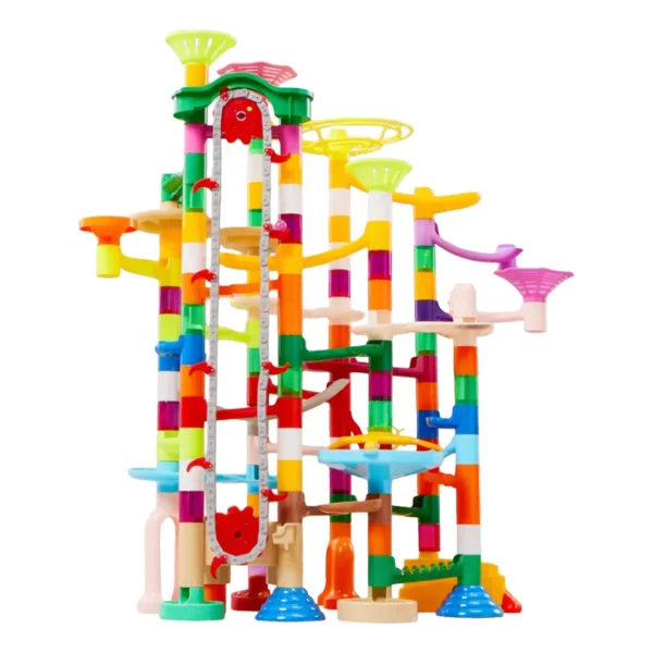 Laberinto De Bolitas Con Elevador 236 Pz Construcción Niños Multicolor