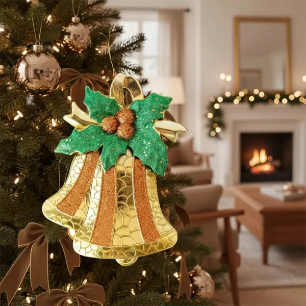 Campanas Navidad 24cm Decoracion Navideña Adornos Para Arbol