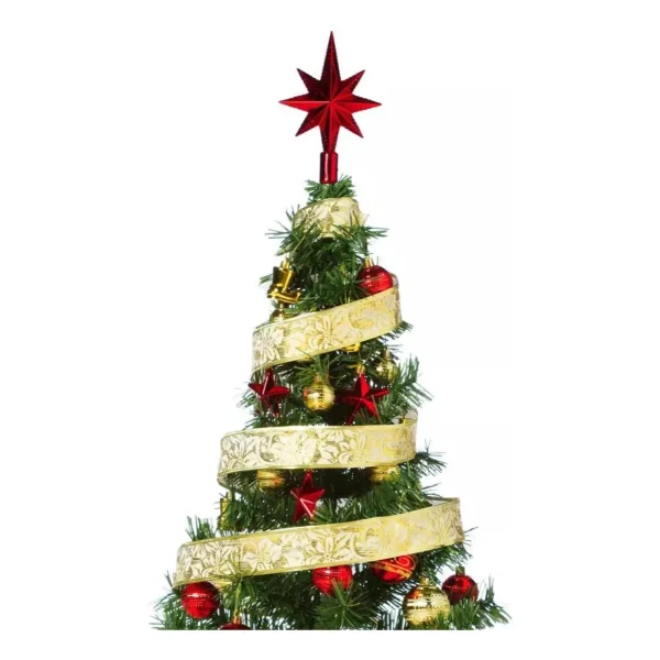 Arbolito De Navidad 80cm Con Adornos 30 Piezas Rojo Oro Rojo Y Oro