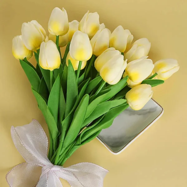 Tulipan Artificial Flores Artificiales Decoracion Ramo X10