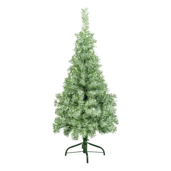 Árbol De Navidad Arbolito Slim Nevado 1.20mts Base Metal