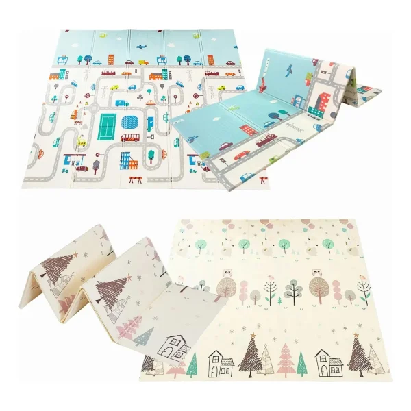 Alfombra Antigolpes Plegable Bebes Reversible 150x200cm