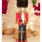 Cascanueces Soldado De Madera 20 Cm Adorno Navidad Madera