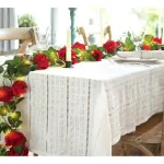 Flores Artificiales Enredadera Guía De Rosa Guirnalda 2mts